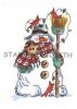 I-134 Sm. Snowman w/ Broom